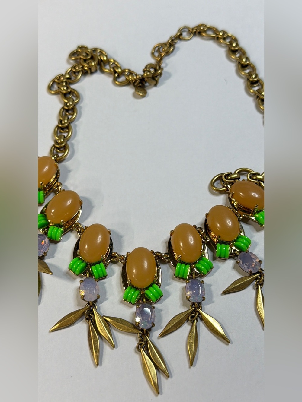 DESIGNER VINTAGE JCREW STATEMENT NECKLACE, signed